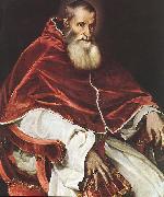 TIZIANO Vecellio Portrait of Pope Paul III atr painting